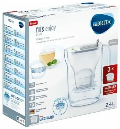 Brocca filtrante Brita Grigio Plastica 2,4 L