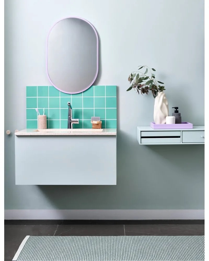 Tappeto da interno/esterno verde chiaro 85x160 cm Mono Sage Army – Pappelina