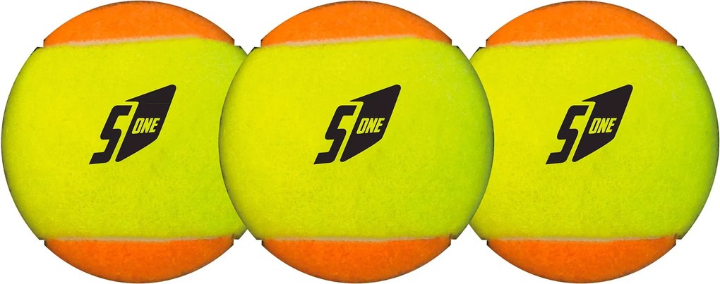 Set 3 Palline per  Beach Tennis Bicolore Giallo/Arancio...