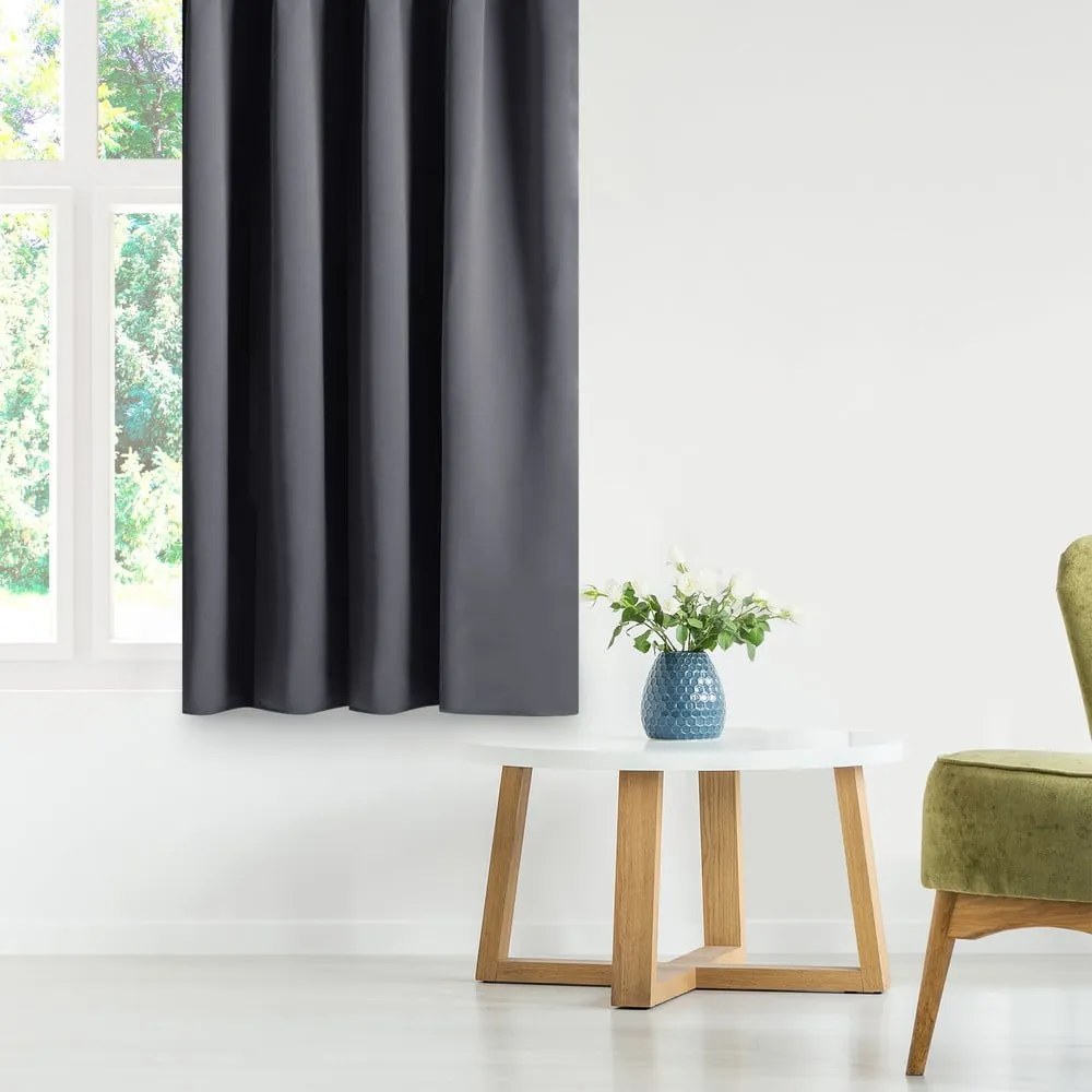 Tenda parzialmente oscurante grigio scuro 140x175 cm Kierra – Restilo