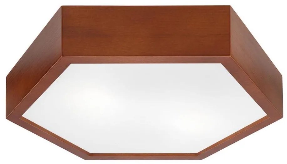 Plafoniera HEX 2xE27/60W/230V d. 43 cm marrone pino