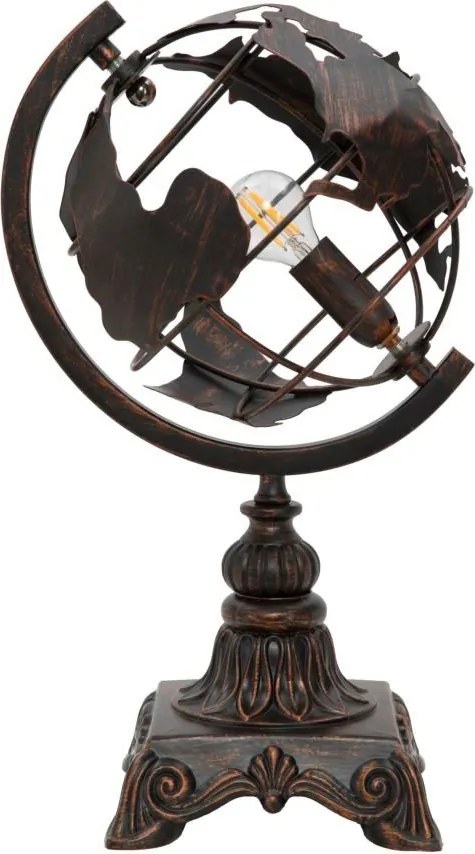 Lampada da tavolo nera con paralume in metallo (altezza totale 40 cm) World Industry – Mauro Ferretti