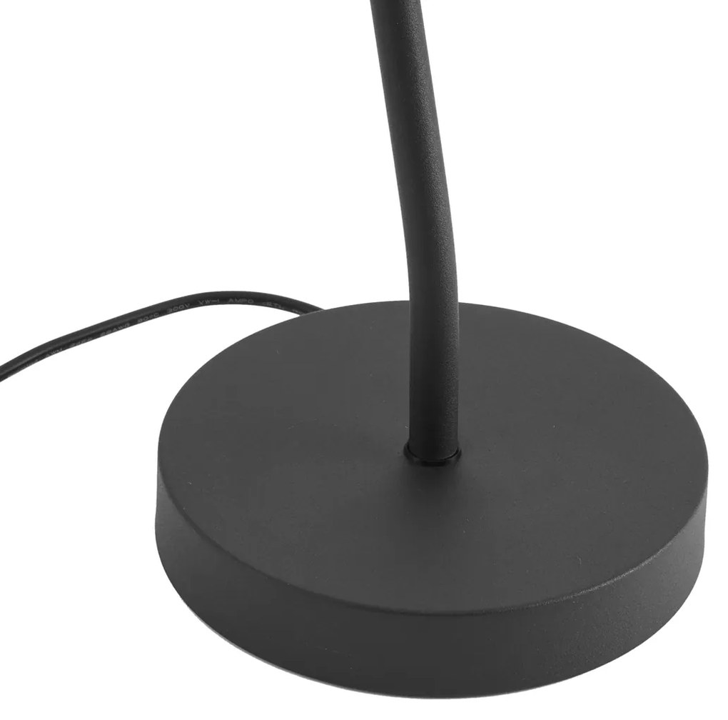 Lampada da tavolo Art Déco nera con LED incl. - Tableau