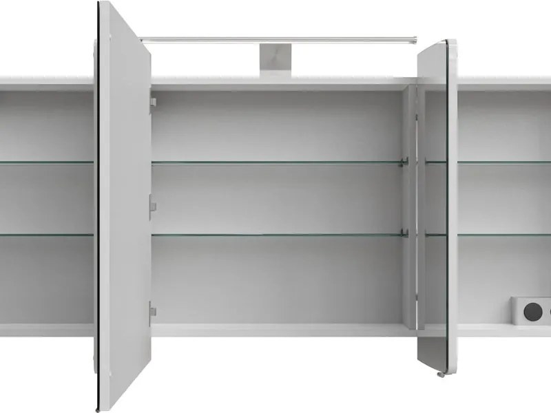 Specchio Contenitore Con Illuminazione Cassca PELIPAL bianco L 140 x H 67 x P 17 cm