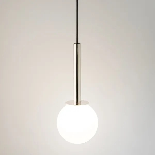 Lampadario a sospensione con filo DAISY 1xG9/12W/230V diametro 14 cm cromo lucido/nero/bianco