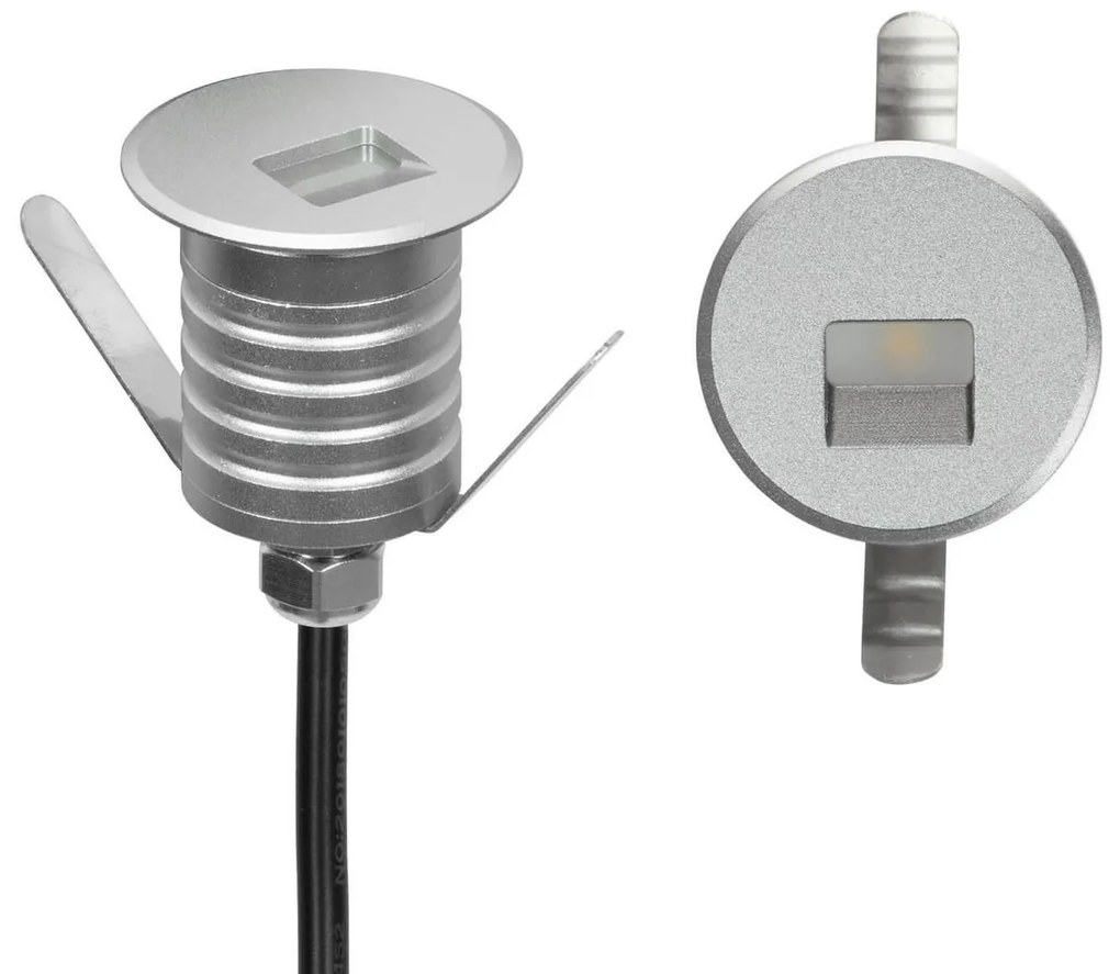 Faretto LED Acciaio 1W IP67 Professional - per Gradini Colore Bianco Naturale 4.000K