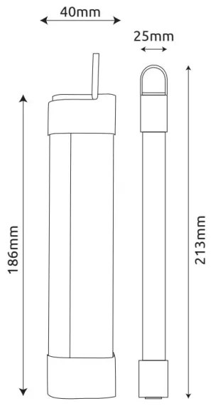 Globo 93000 - LED lampada ricaricabile YUKI LED/2W/5V 800 mAh