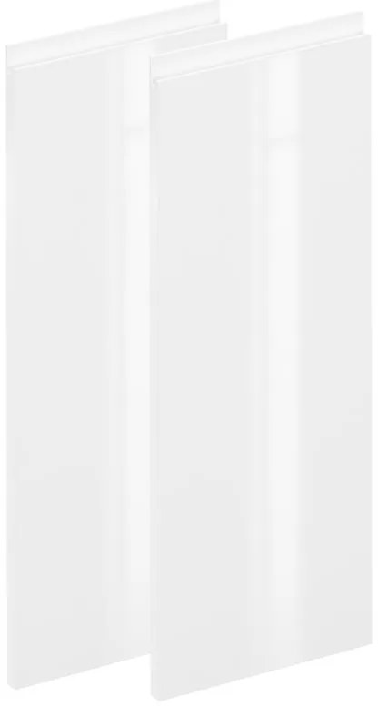 Anta per pensile alto, angolare interno DELINIA ID Tokyo L 29.7 x  H 76.5 cm bianco lucido
