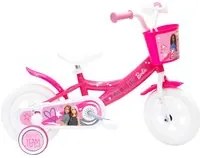 Bicicletta per Bambina 10 Senza Freni Gomme in EVA Barbie Rosa