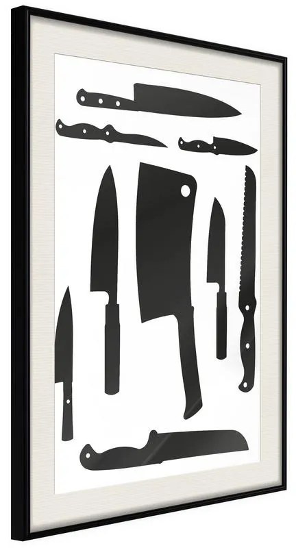 Poster  Chef's MustHave  Cornice Quadri Cornice nera con pass-partout, Larghezza x Altezza Home decor 40x60