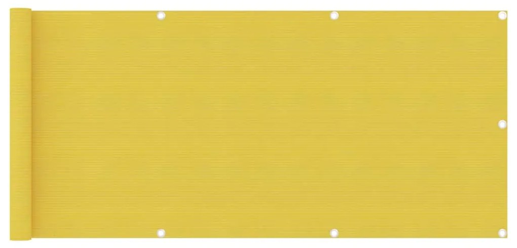 Schermo Frangivista Per Balcone Giallo 75x500 Cm İn Hdpe /