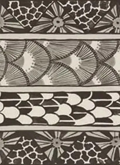 Cole & Son Carta da parati Ardmore Border - Black/ White