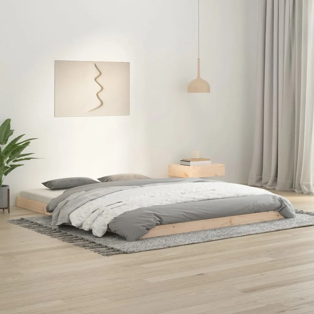 Giroletto 150x200 Cm King İn Legno Massello Di Pino /