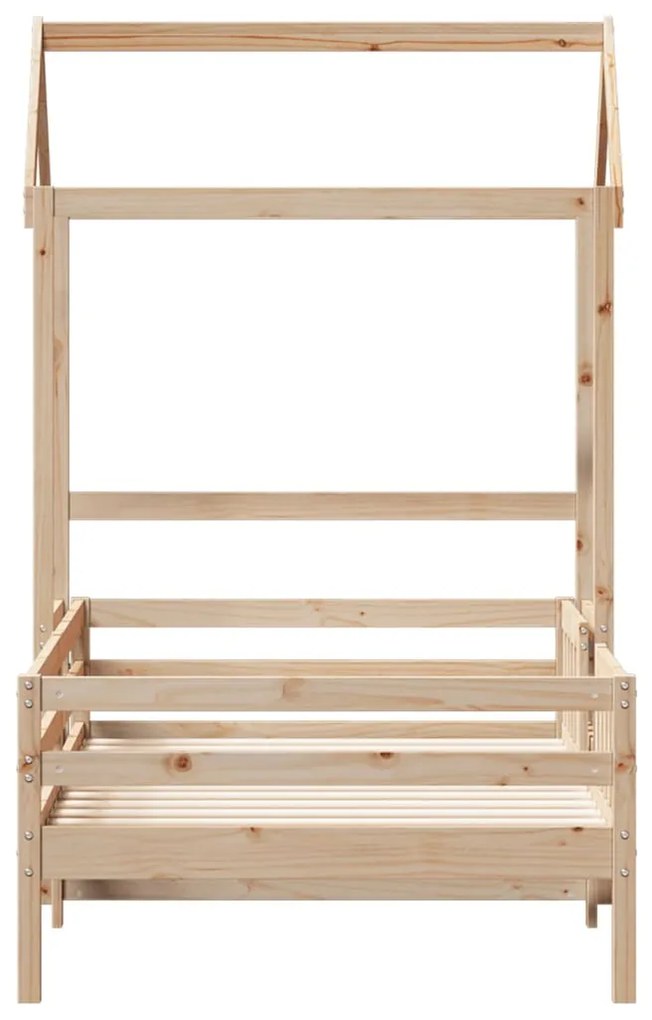 Giroletto con tetto 100x200 cm in legno massello di pino