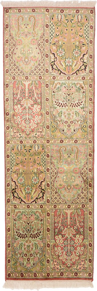 Cashmere Silk Tappeto 190x60 (Indian) Annodato A Mano