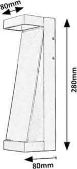 Rabalux 77068 - Lampada da parete per esterni a LED BRADU LED/13W/230V IP65 marrone
