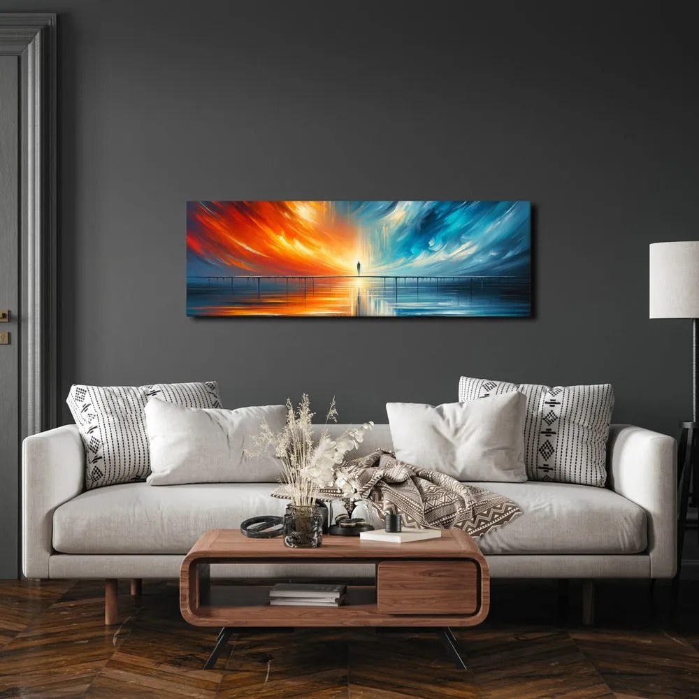 Quadro su tela – Ponte di luce tra due mondi
