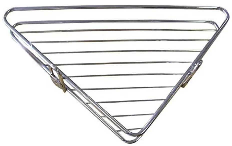 Mensola angolare doccia 25x34 cm cromo lucido