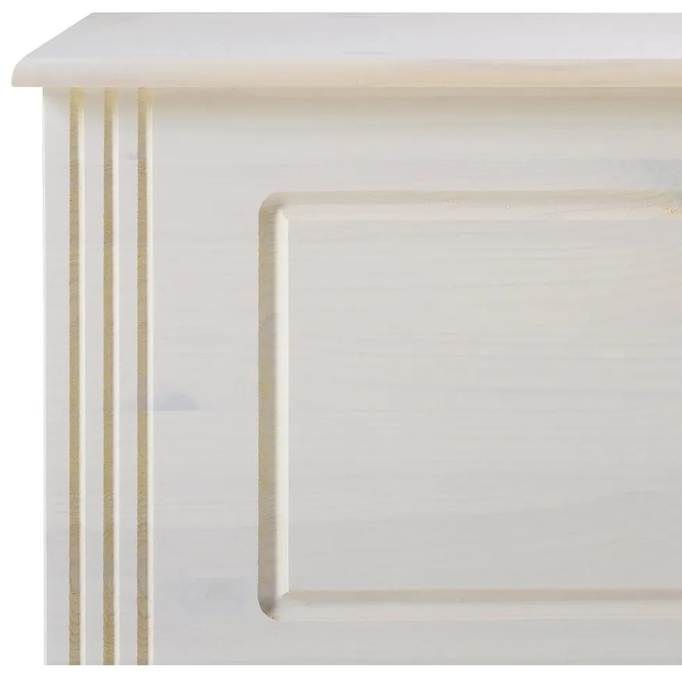 Cassapanca in legno di pino bianco 80x45 cm Anita - Støraa
