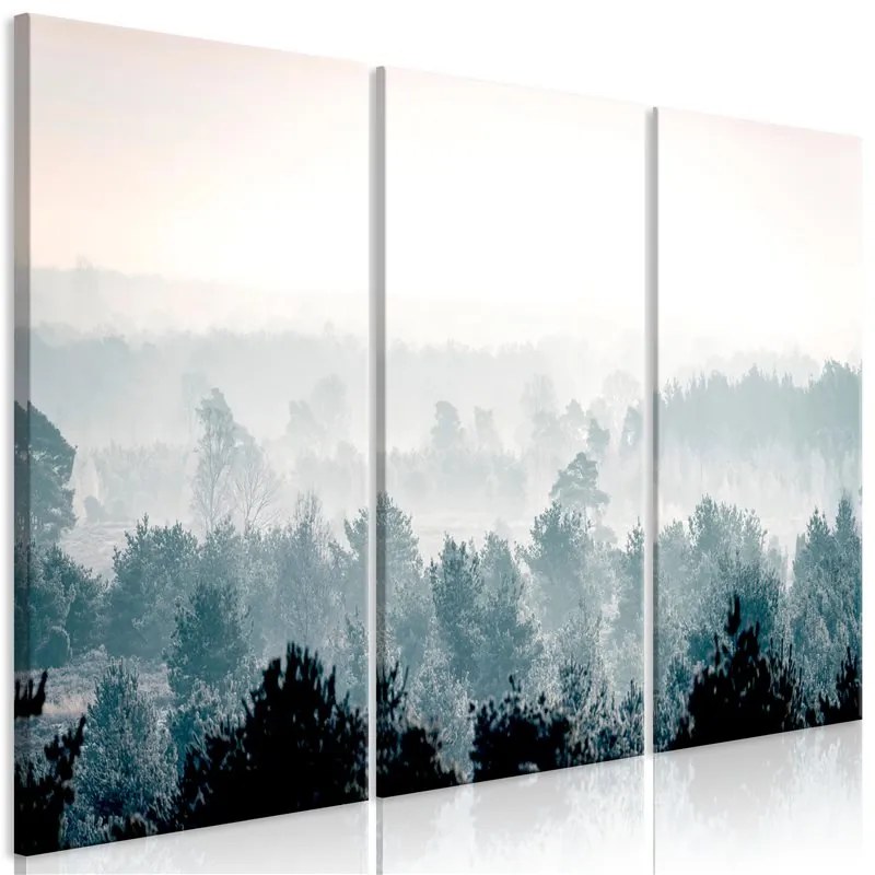 Quadro Winter Forest (3 Parts)  Colore Grigio, Dimensioni e Misure 120x80