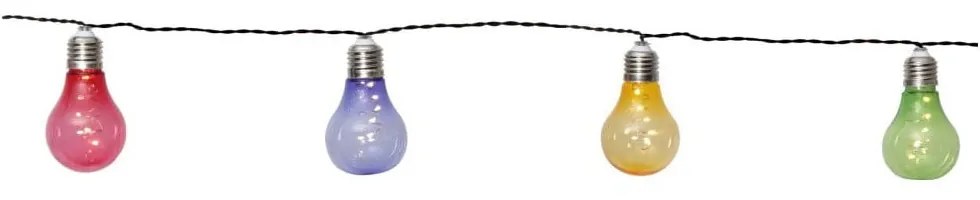 Catena luminosa solare a LED colorata adatta all'esterno, lunghezza 1,9 m Glow - Star Trading