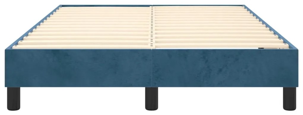 Giroletto a Molle Blu Scuro 120x200 cm in Velluto