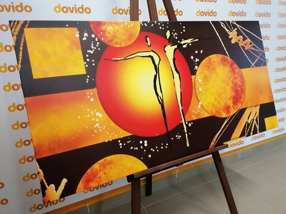 Quadro su tela – Coppia innamorata etnica