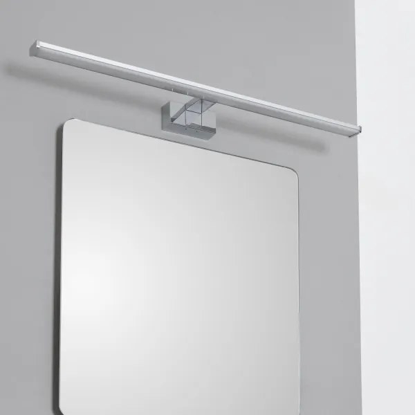 Brilagi - Specchio da bagno con luce LED VESTRA, 15 W/230 V, 80 cm, IP44, cromato