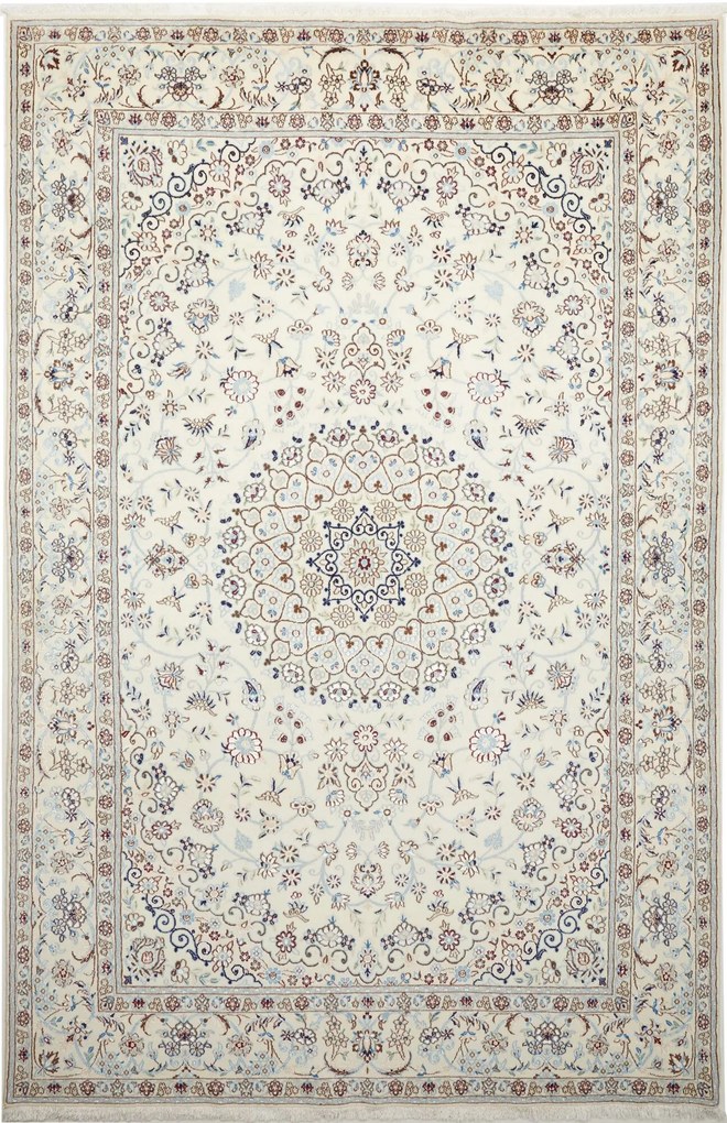 Nain Tappeto persiano 310 x 200 Beige (Iran) Annodato A Mano