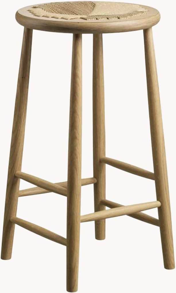 Sgabello alto in legno di quercia J165C