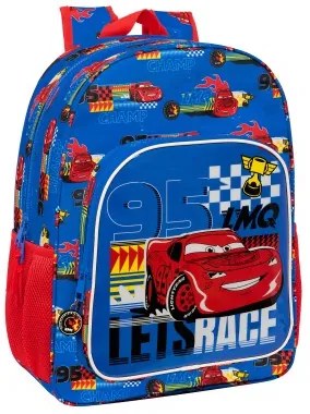 Zaino Scuola Cars Race ready Azzurro 33 x 42 x 14 cm