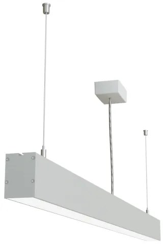 APLED - Lampadario LED su corda LOOK LED/46W/230V 4000K 120 cm argento