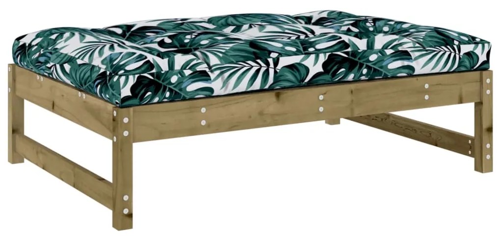 Set divani da giardino 2pz con cuscini legno impregnato di pino