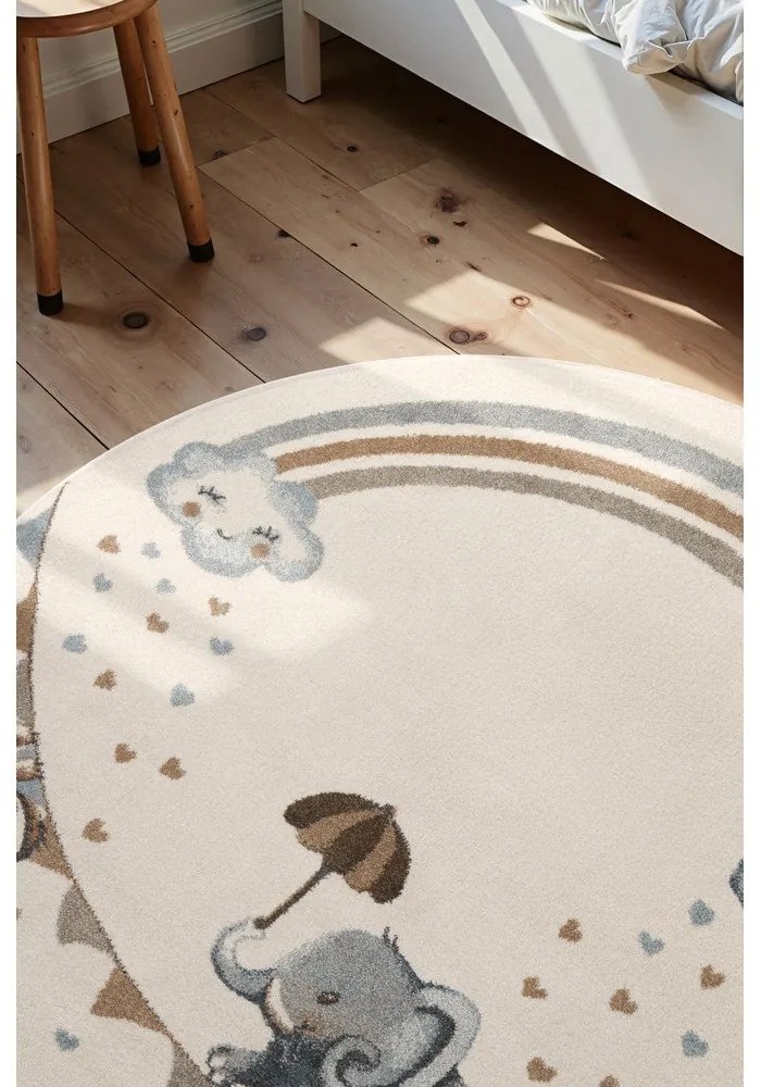 Tappeto per bambini crema ø160 cm Walk like an Elephant Rainbow - Villeroy&amp;Boch