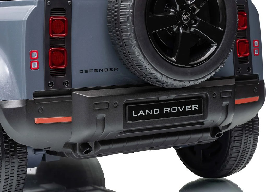Macchina Elettrica per Bambini Licenza Land Rover Defender Small 12V con Telecomando Grigio...