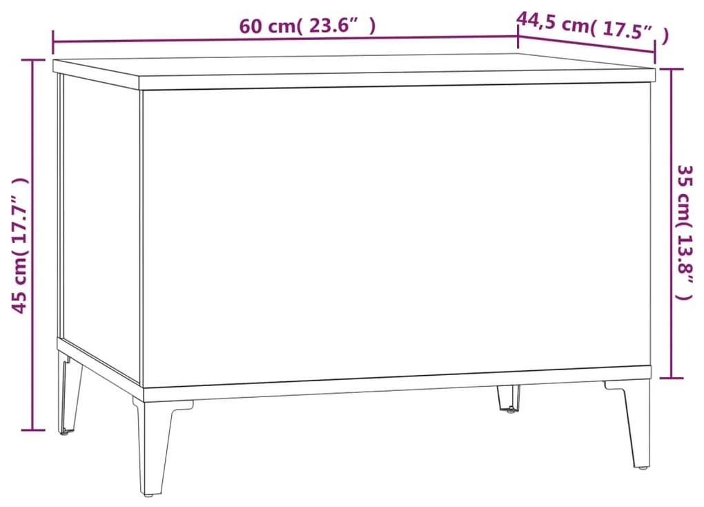 Tavolino Salotto Rovere Sonoma 60x44,5x45 cm Legno Multistrato