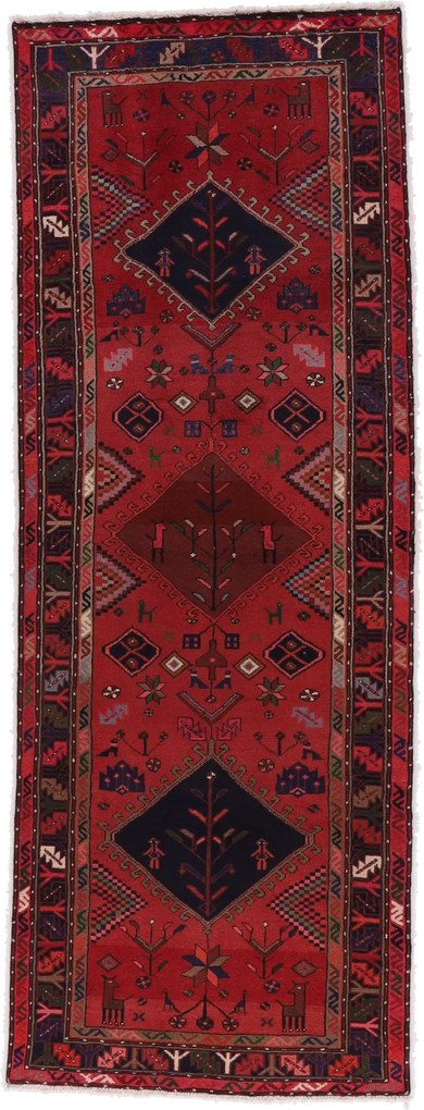 Hamedan Tappeto 110 x 290 (Iran) Annodato A Mano