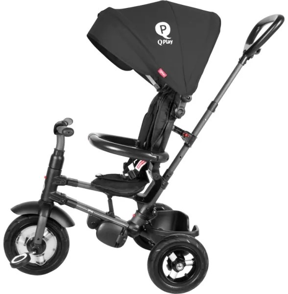 QPlay - Triciclo per bambini 3in1 RITO AIR nero