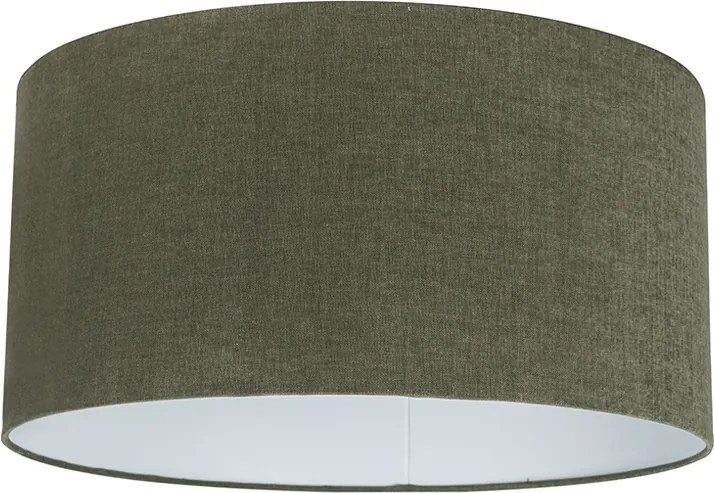 Lampada a sospensione bianca con paralume verde 50 cm - Combi 1