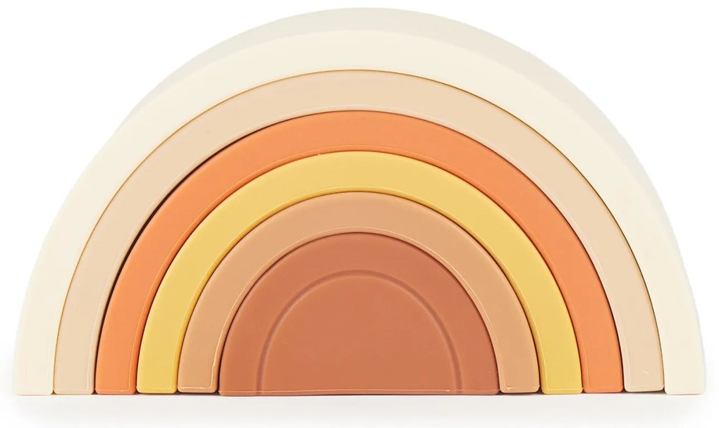 Bieco - Arcobaleno impilabile in silicone - Chocolate Bliss