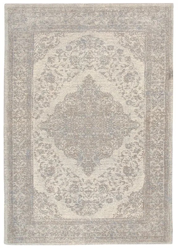 Tappeto New argentella 5 orientale in cotone beige, L 200 x L 140 cm