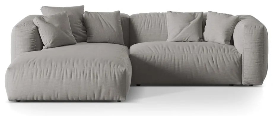 Divano angolare modulare grigio chiaro (angolo sinistro) Martina - Micadoni Home