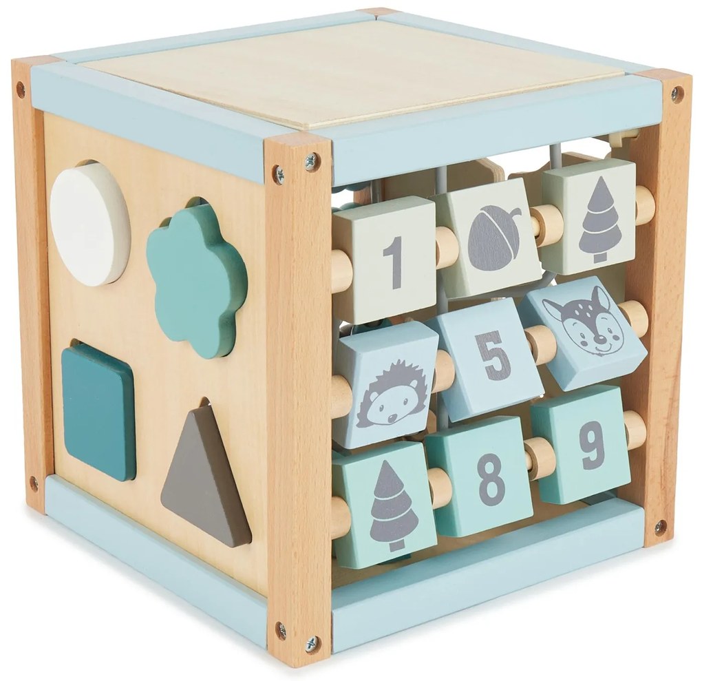 Bieco - Cubo motorio con labirinto - animali del bosco