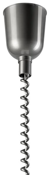 Lampadario a scomparsa CHIARA 1xE27/60W/230V argento/rovere