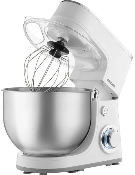 Sencor - Robot da cucina con ciotola in acciaio inox 1300W/230V bianco