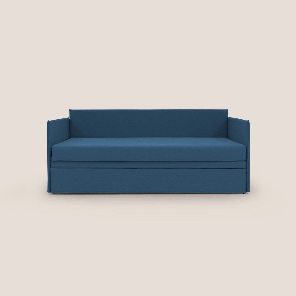 Brenta Divano duplex con doppio letto in tessuto simil cotone impermeabile T13 blu