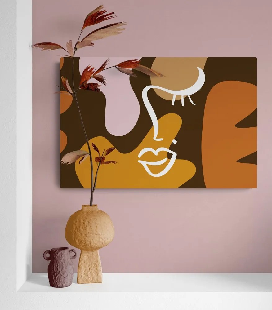 Quadro su tela – Tratti di donna in stile moda