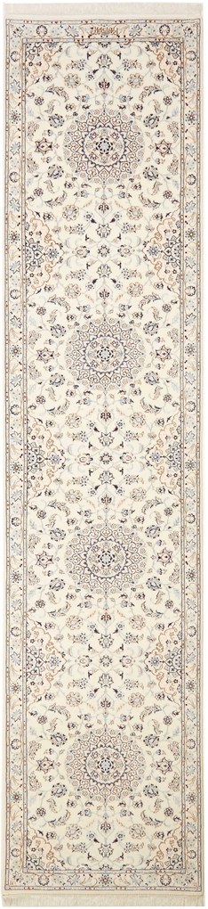 Nain Tappeto persiano 400 x 90 Beige (Iran) Annodato A Mano