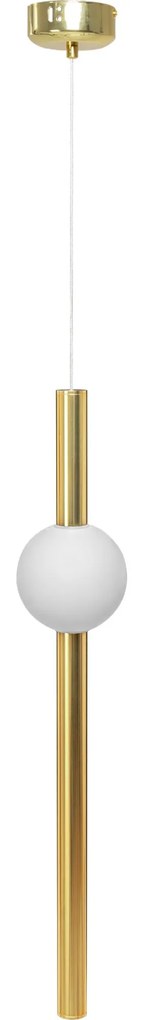 Lampada Da Soffitto Pensile Lungo LED Bianco Oro APP475-CP