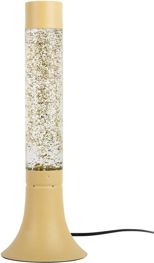 Lampada da tavolo giallo chiaro con paralume in vetro (altezza totale 37,5 cm) Astro Glittler – Leitmotiv